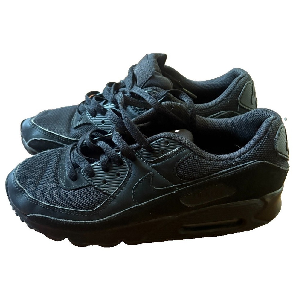 Nike Air Max 90 Triple Black Men's Shoes Size 8.5 CN9490-003 Running Athletic